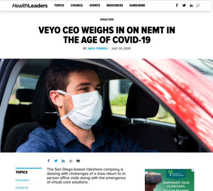 Veyo HealthLeaders Interviews CEO of Veyo Josh Komenda